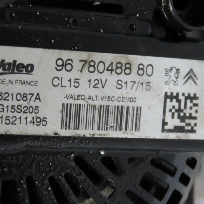 Alternateur occasion CITROEN C3 PICASSO Phase 2 09-2012->... 1.6 HDI 90ch 9678048880 7
