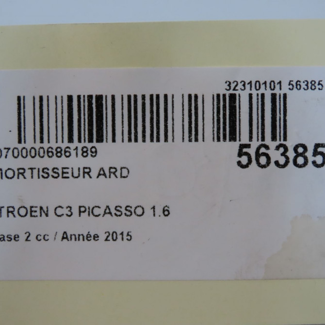 Amortisseur arrière droit occasion CITROEN C3 PICASSO Phase 2 09-2012->... 1.6 HDI 90ch 9810638780 6