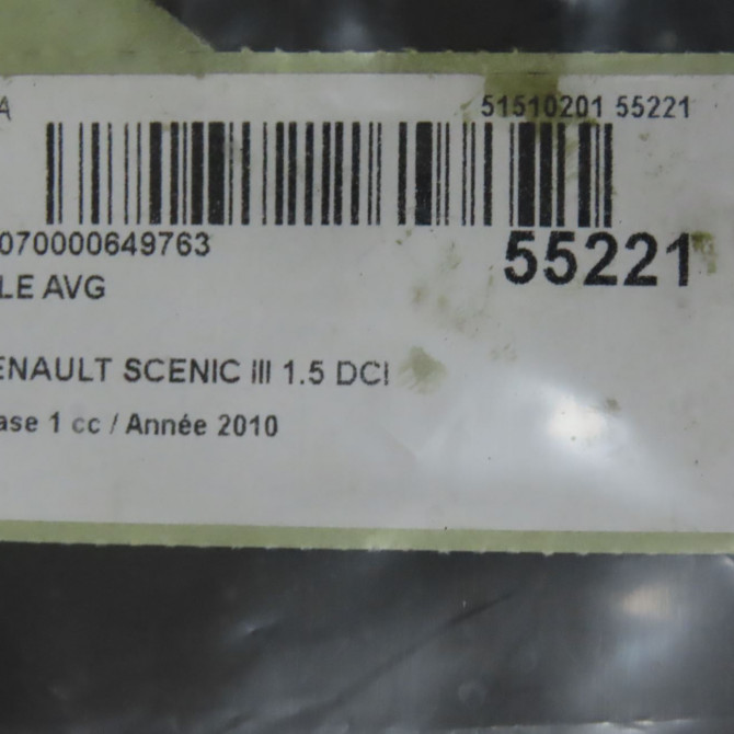 Aile avant gauche occasion RENAULT SCENIC III Phase 1 04-2009->11-2011 1.5 DCI 105ch 631018882R 7