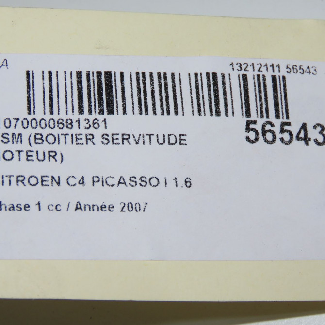 occasion CITROEN C4 PICASSO I Phase 1 01-2007->10-2013 1.6 HDi 16v 110ch 5
