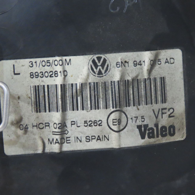 Phare gauche occasion VOLKSWAGEN POLO III Phase 2 11-1999->12-2001 1.4 6N1941017AB 4