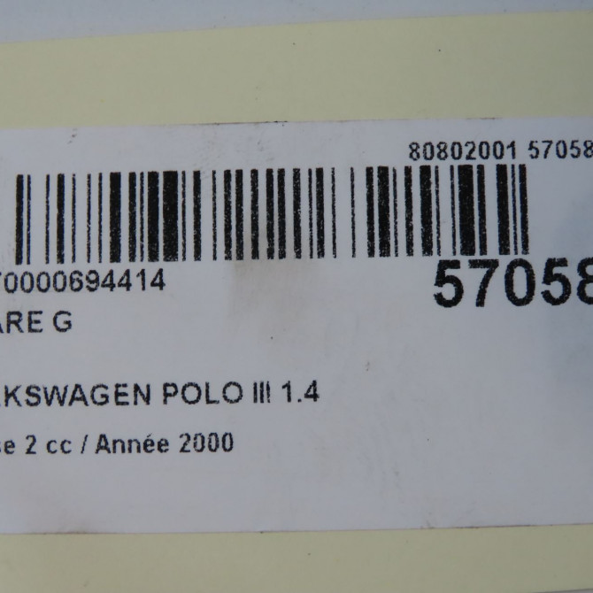 Phare gauche occasion VOLKSWAGEN POLO III Phase 2 11-1999->12-2001 1.4 6N1941017AB 6