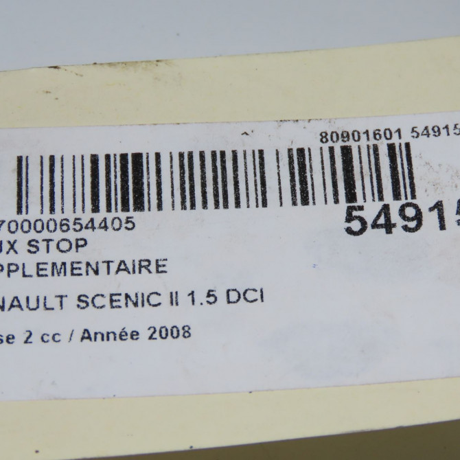 Feux stop supplementaire occasion RENAULT SCENIC II Phase 2 09-2006->04-2009 1.5 DCI 85ch 8200073239 6