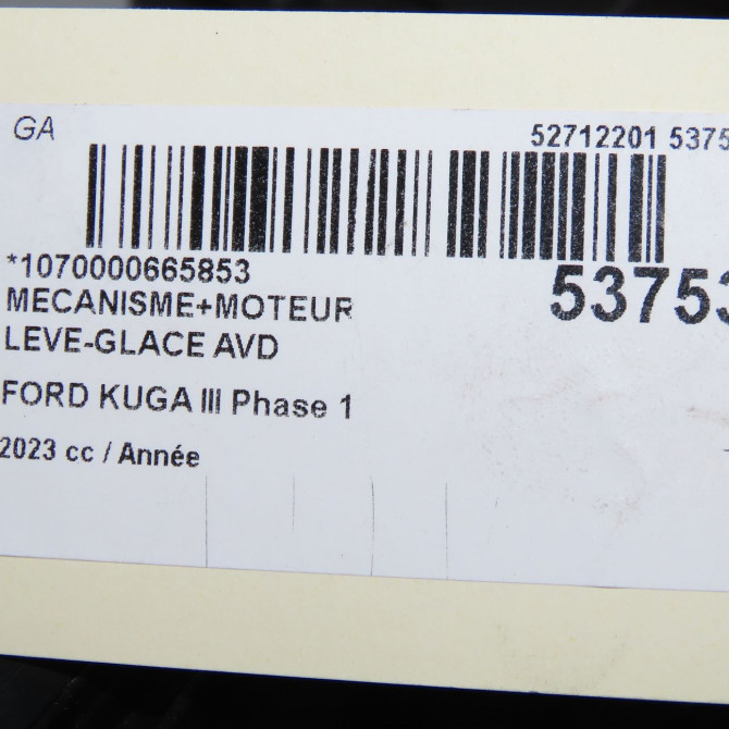 Mecanisme + moteur lève-glace avant droit occasion FORD 2549650 5