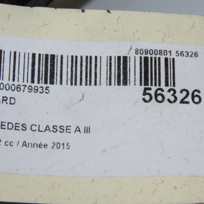 Feu arrière droit occasion MERCEDES CLASSE A III phase 2 06-2015->... A160 1.5 D 90ch 1769064900 5