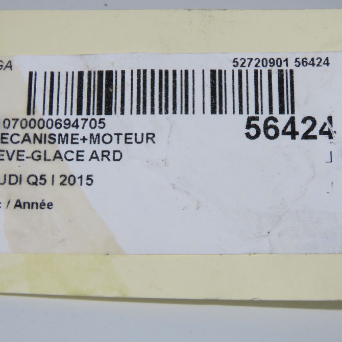 Mecanisme+moteur leve-glace ard occasion AUDI Q5 I 8R0839462E 6
