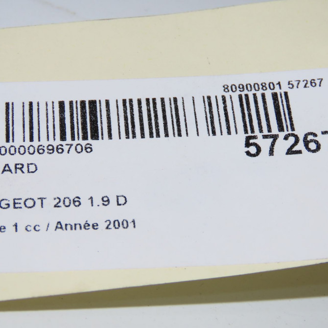 Feu arrière droit occasion PEUGEOT 206 Phase 1 09-1998->03-2009 1.9 D 6351P1 5