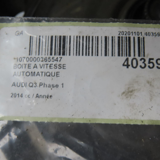 Boîte à vitesse automatique occasion AUDI Q3 Phase 1 06-2011->... BH300012B01N 6