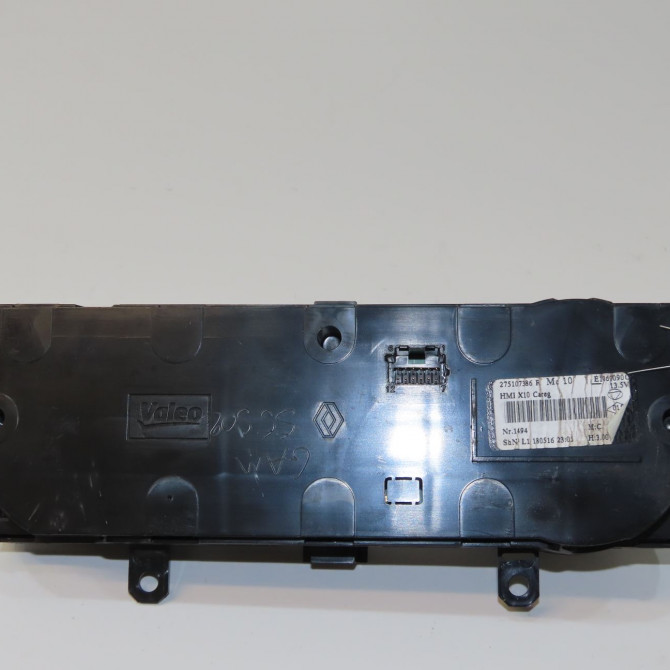 Commande de chauffage occasion RENAULT ZOE Phase 1 10-2012->... ELEC 275107386R 2