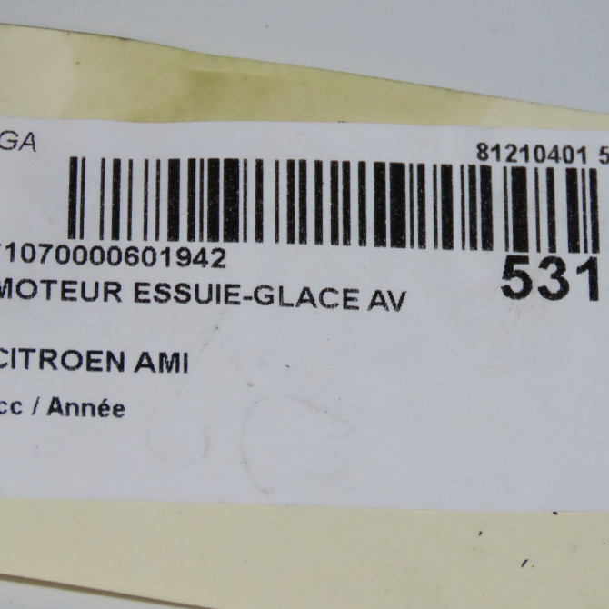 Moteur essuie-glace avant occasion CITROEN 9837551280 6