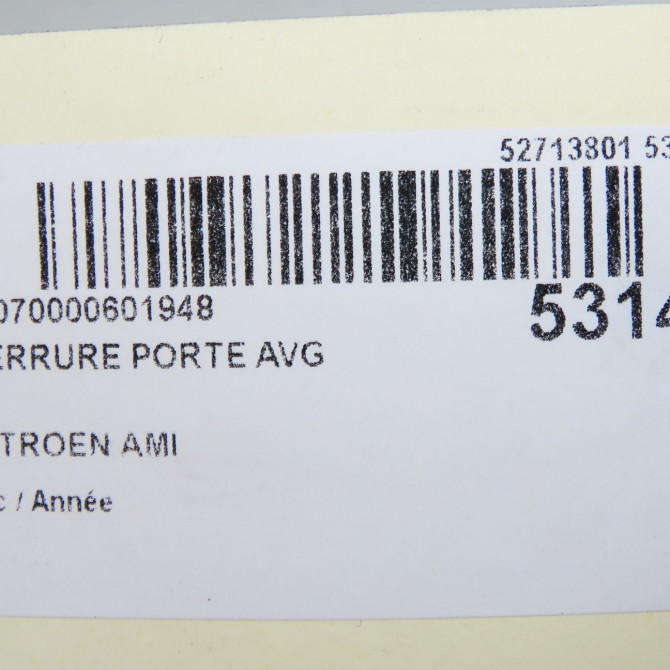 Serrure porte avg occasion CITROEN 9848255380 5