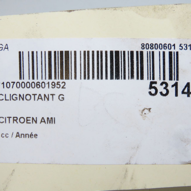 Clignotant gauche occasion CITROEN 9853682680 5