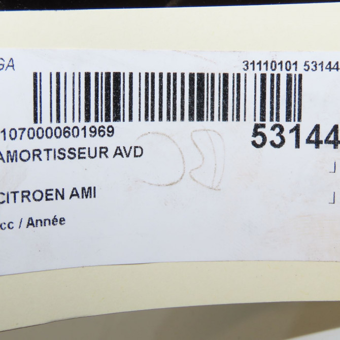 Amortisseur avant droit occasion CITROEN 9849122880 5