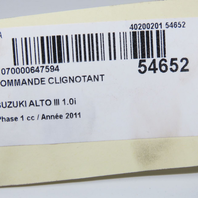 Commande clignotant occasion SUZUKI ALTO III Phase 1 01-2009->... 1.0i 35180M68K00 5