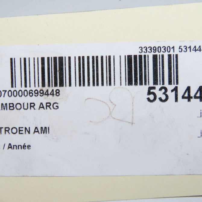 Tambour arrière gauche occasion CITROEN 9821572480 4