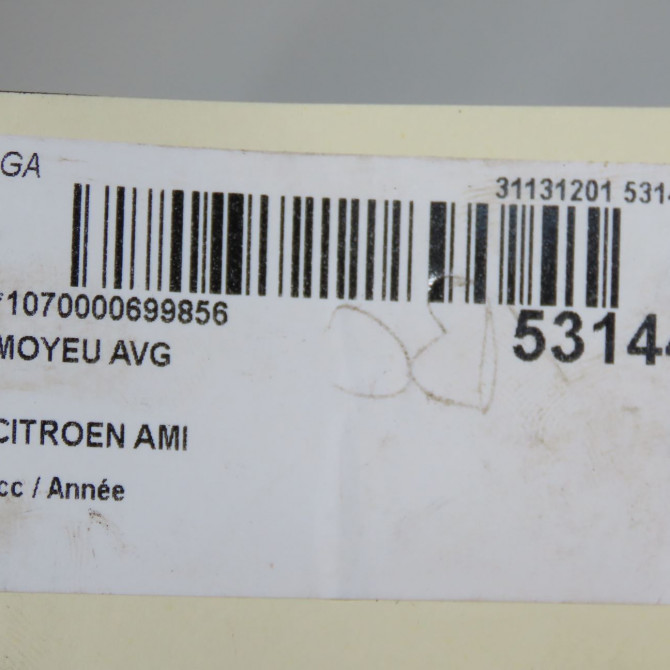 Moyeu avg occasion CITROEN 9822314280 5