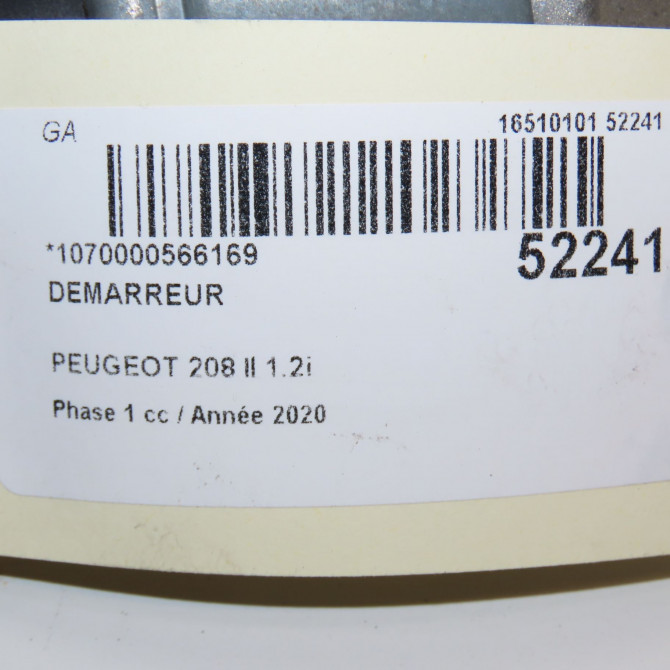 Démarreur occasion  9812715480 6