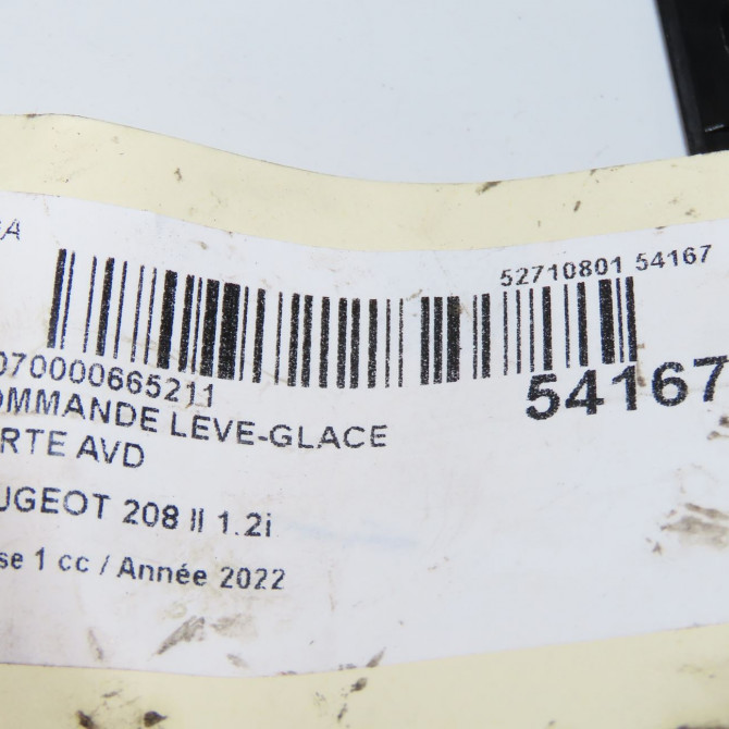 Commande lève-glace porte avant droite occasion  98044803ZD 5