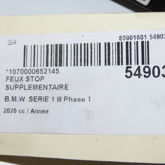Feux stop supplementaire occasion B.M.W. 63257450659 5