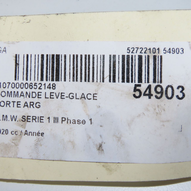 Commande leve-glace porte arrière gauche occasion B.M.W. 61317950756 5