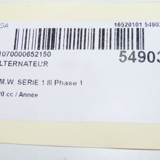 Alternateur occasion B.M.W. 12318680374 7