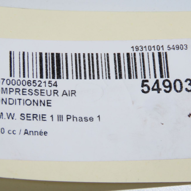 Compresseur air conditionne occasion B.M.W. 64527948797 7