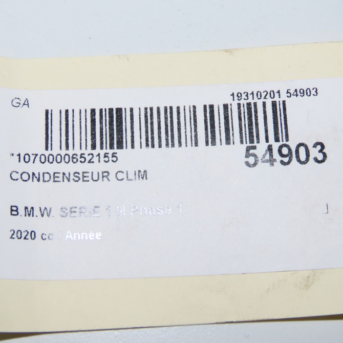 Condenseur clim occasion B.M.W. 64539271207 5