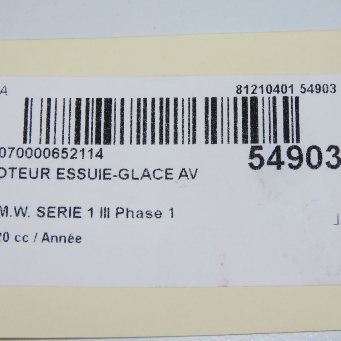 Moteur essuie-glace avant occasion B.M.W. 61617453953 7