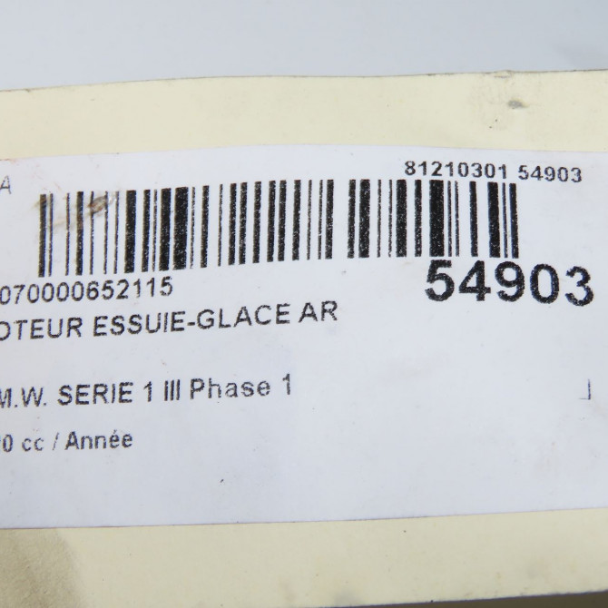 Moteur essuie-glace arrière occasion B.M.W. 67638495516 5