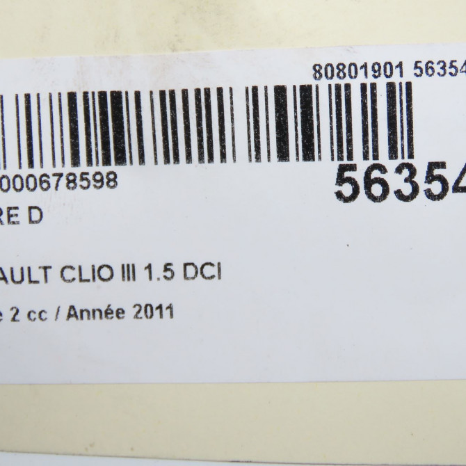 Phare droit occasion RENAULT CLIO III Phase 2 03-2009->12-2014 1.5 DCI 85ch 260103749R 6