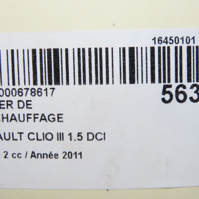 Boitier de préchauffage occasion RENAULT CLIO III Phase 2 03-2009->12-2014 1.5 DCI 85ch 7700115078 6