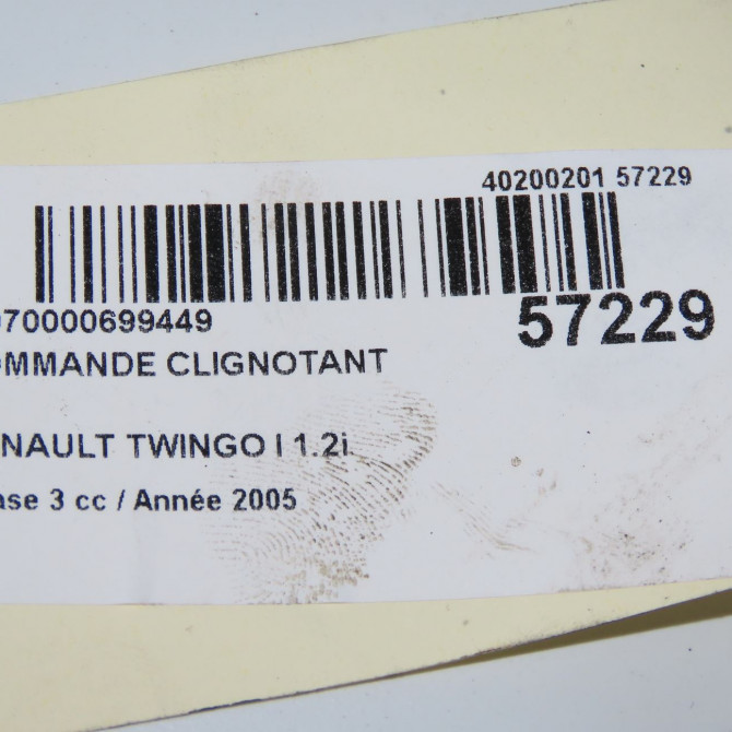Commande clignotant occasion RENAULT TWINGO I Phase 3 08-2000->06-2007 1.2i 7701046629 5