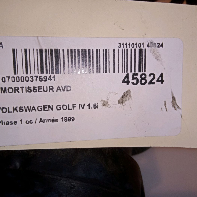 Amortisseur avant droit occasion VOLKSWAGEN GOLF IV GOLF IV Phase 1 1998-01-01->2005-06-30 1.6i 8v 100ch 1J0413031T 5