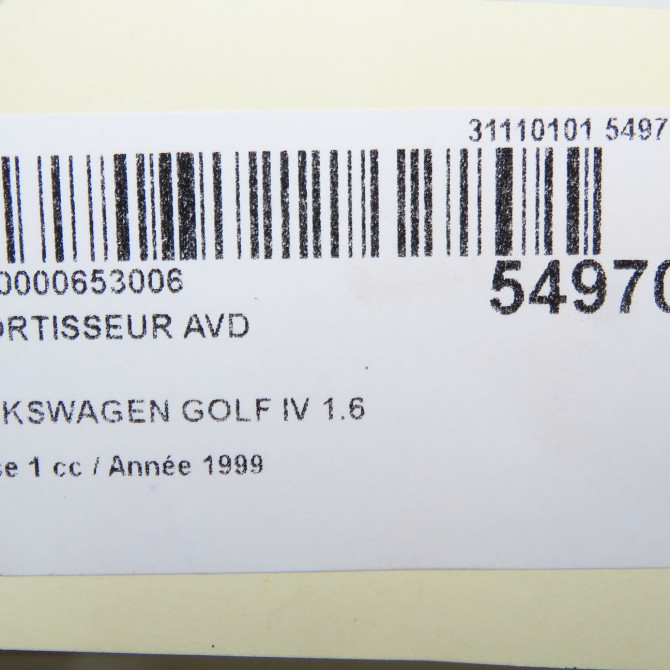 Amortisseur avant droit occasion VOLKSWAGEN GOLF IV GOLF IV Phase 1 1998-01-01->2005-06-30 1.6 16v 1J0413031T 6