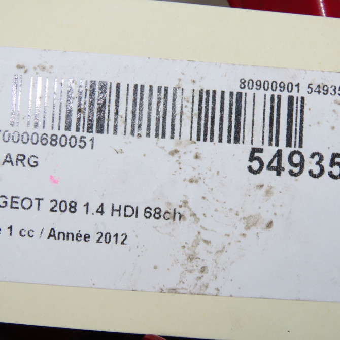 Feu arrière gauche occasion PEUGEOT 208 208 Phase 1 2012-03-01->2015-09-30 1.4 HDI 68ch 9672628280 5