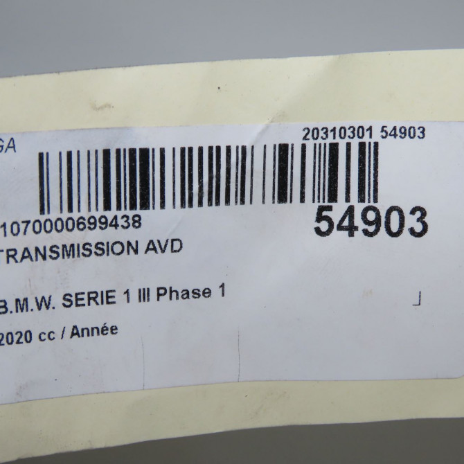 Transmission avant droite occasion B.M.W. 6