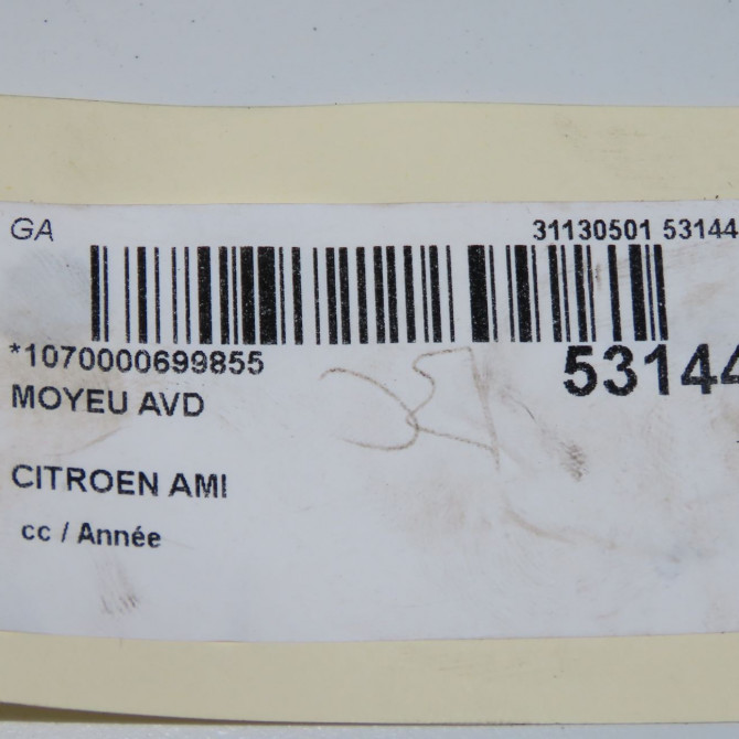 Moyeu avd occasion CITROEN 9822314280 5