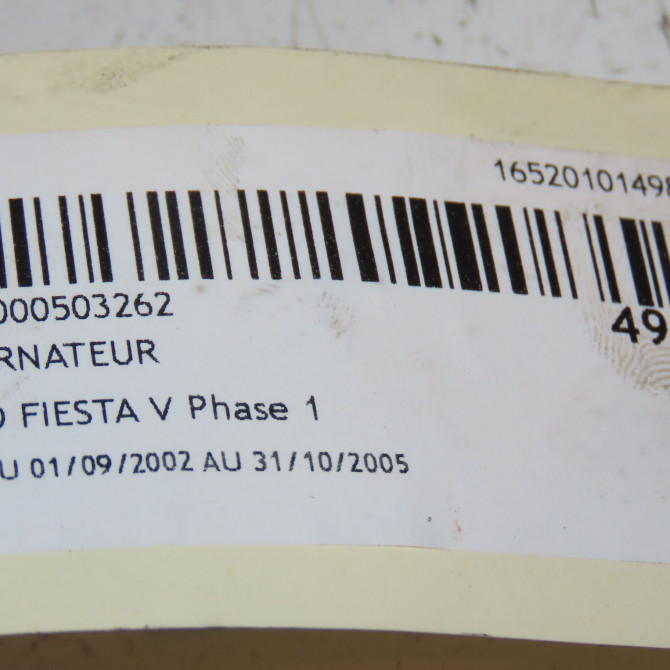 Alternateur occasion FORD FIESTA V Phase 1 09-2002->10-2005 1.4i 1708472 4