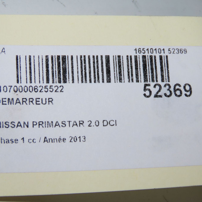 Démarreur occasion NISSAN PRIMASTAR phase 1 08-2006->... 2.0 DCI 115ch 2330000Q3M 8