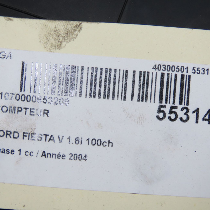 Compteur occasion FORD FIESTA V Phase 1 09-2002->10-2005 1.6i 100ch 1382461 5