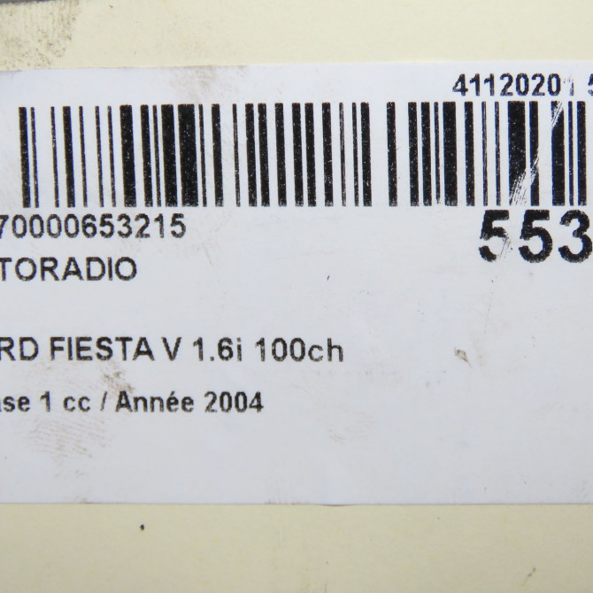 Autoradio occasion FORD FIESTA V Phase 1 09-2002->10-2005 1.6i 100ch 1361792 6