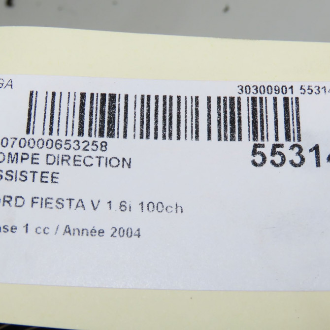 Pompe direction assistee occasion FORD FIESTA V Phase 1 09-2002->10-2005 1.6i 100ch 1426694 6