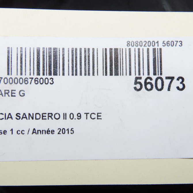 Phare gauche occasion DACIA SANDERO II Phase 1 10-2012->... 0.9 TCE 90ch 260601236R 5