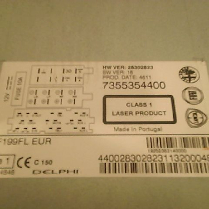 Autoradio occasion FIAT PUNTO III 735597879 2