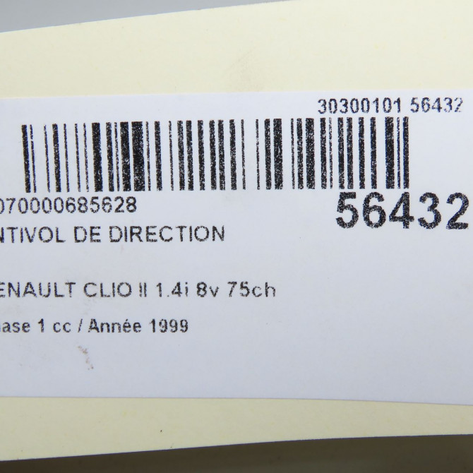 Antivol de direction occasion RENAULT CLIO II Phase 1 03-1998->06-2001 1.4i 8v 75ch 7701471220 4