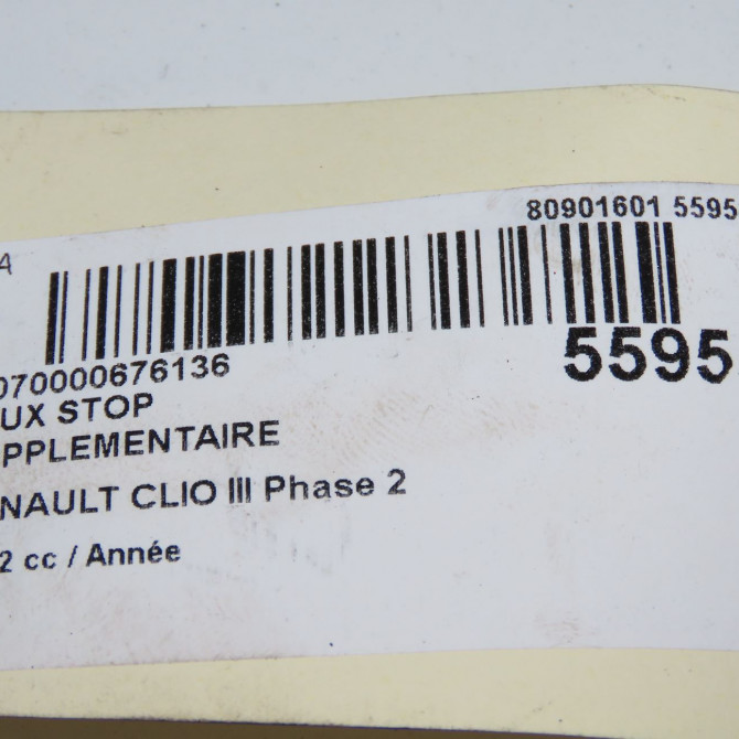 Feux stop supplementaire occasion RENAULT CLIO III Phase 2 03-2009->12-2014 8200245578 5