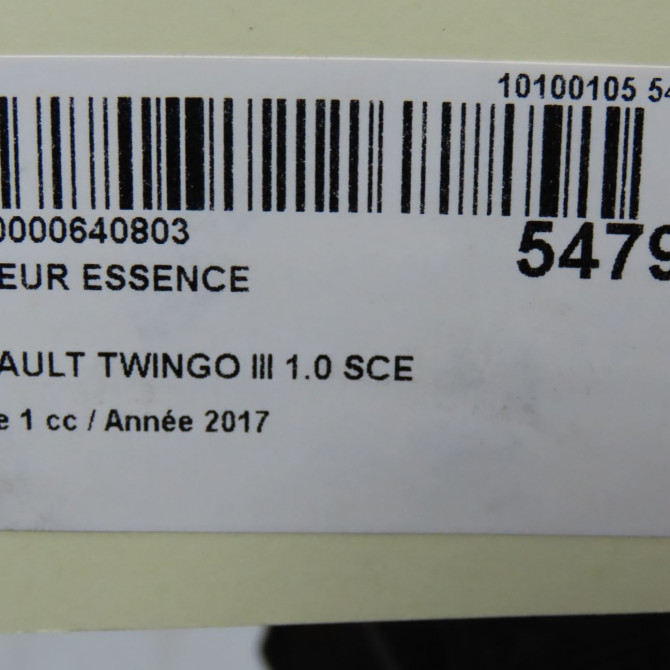 Moteur essence occasion RENAULT TWINGO III Phase 1 06-2014->... 1.0 SCE 12v 70ch 8201522311 7