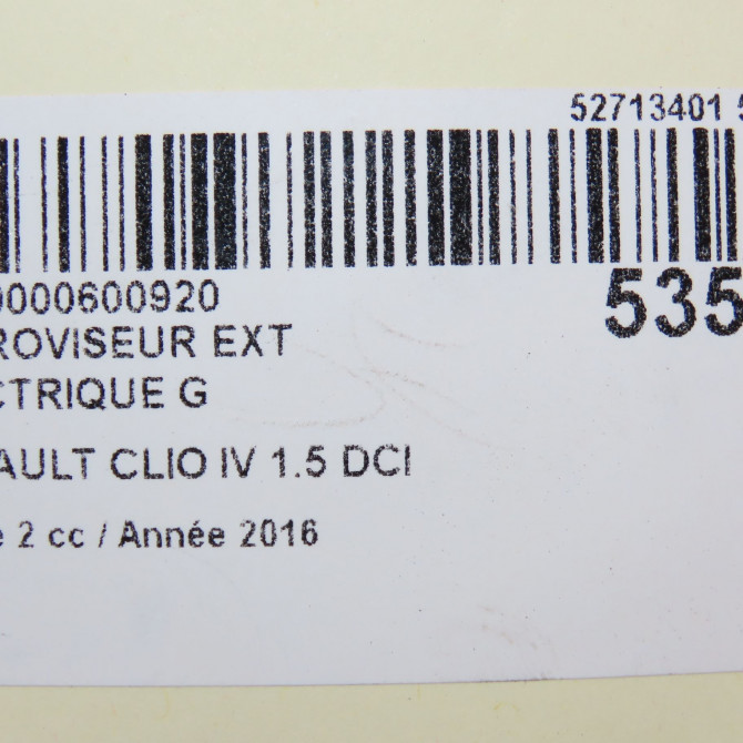 Retroviseur exterieur electrique gauche occasion RENAULT CLIO IV Phase 2 08-2016->... 1.5 DCI 90ch 963022031R 7