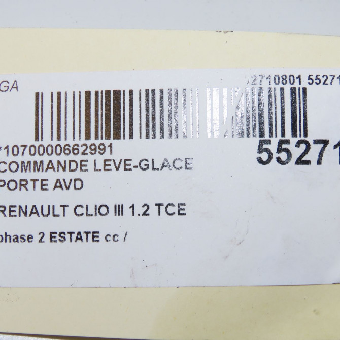 Commande lève-glace porte avant droite occasion  8200108266 5