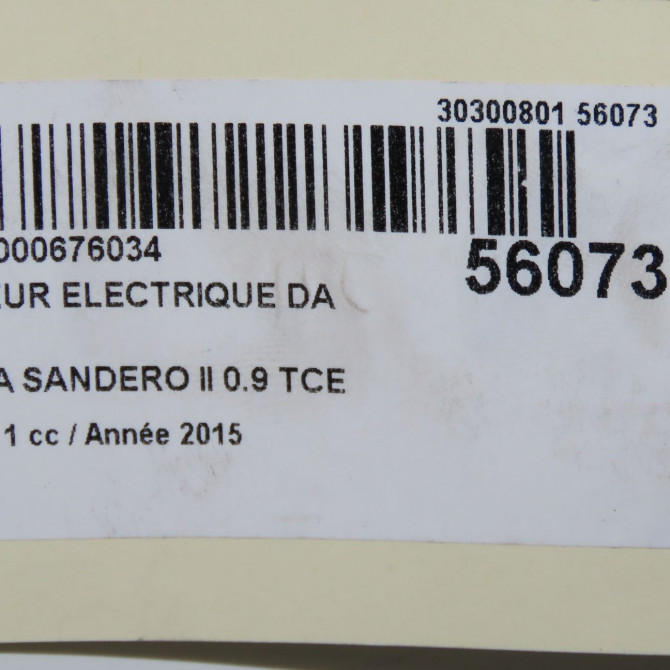 Moteur electrique de direction assistée occasion DACIA SANDERO II Phase 1 10-2012->... 0.9 TCE 90ch 491101292R 8